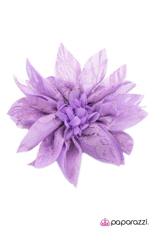 Paparazzi ♥ Standing BLOOM Only - Purple ♥ Hair Clip