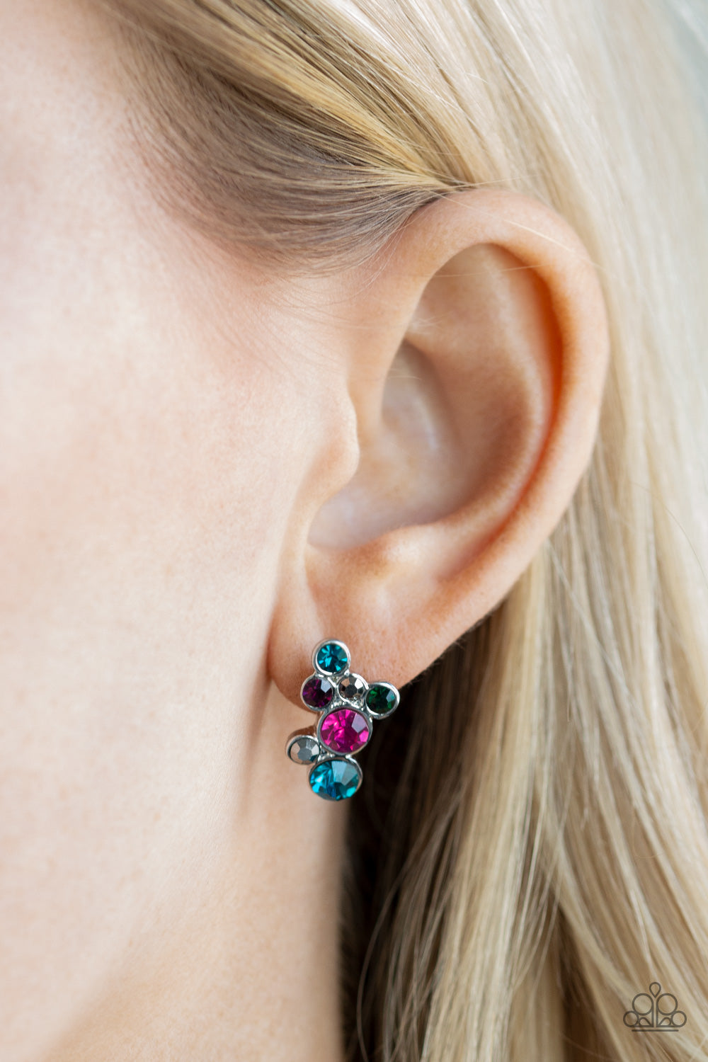 Paparazzi ♥ Treasure Treat - Multi ♥ Post Earrings