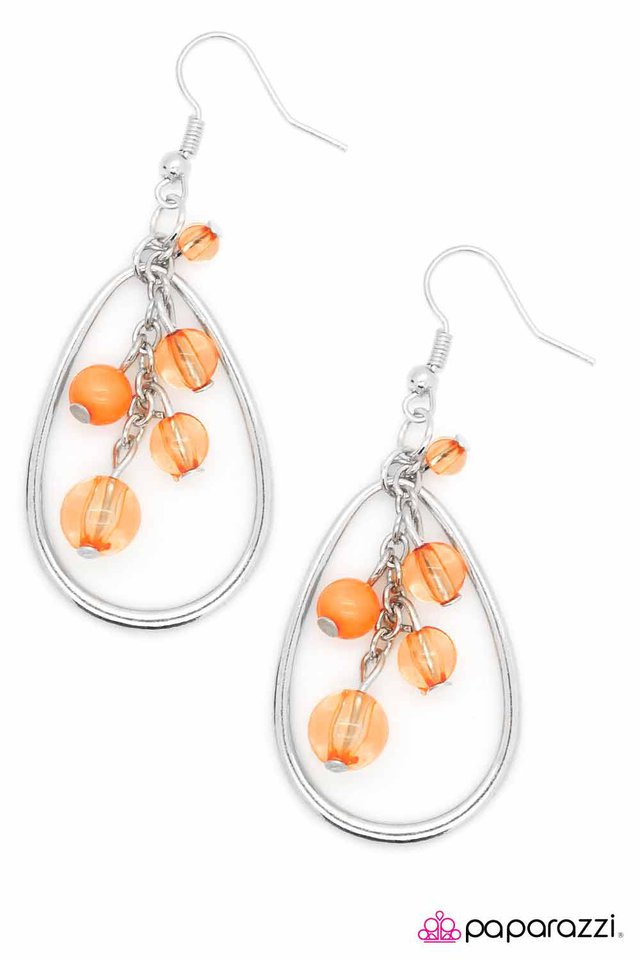 Paparazzi ♥ With Flying Colors - Orange ♥ Earrings