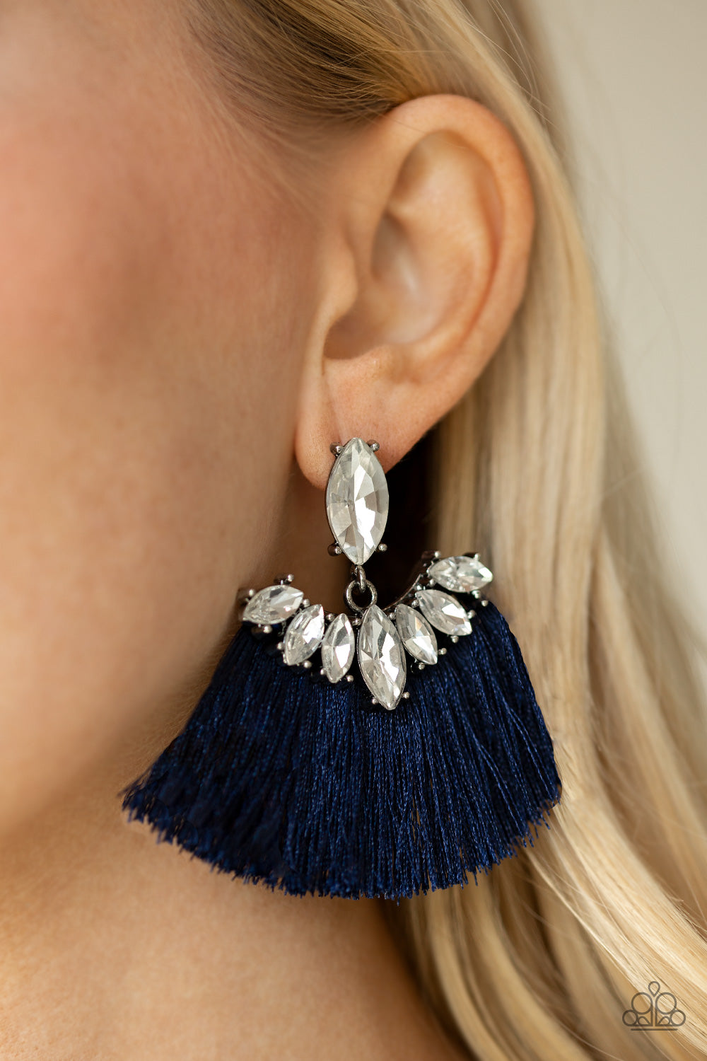 Paparazzi ♥ Formal Flair - Blue ♥ Post Earrings