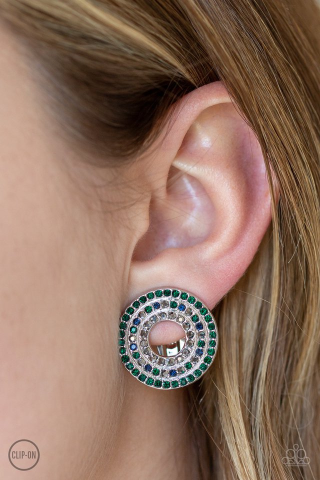 Paparazzi ♥ Spun Out On Shimmer - Multi ♥ Clip-On