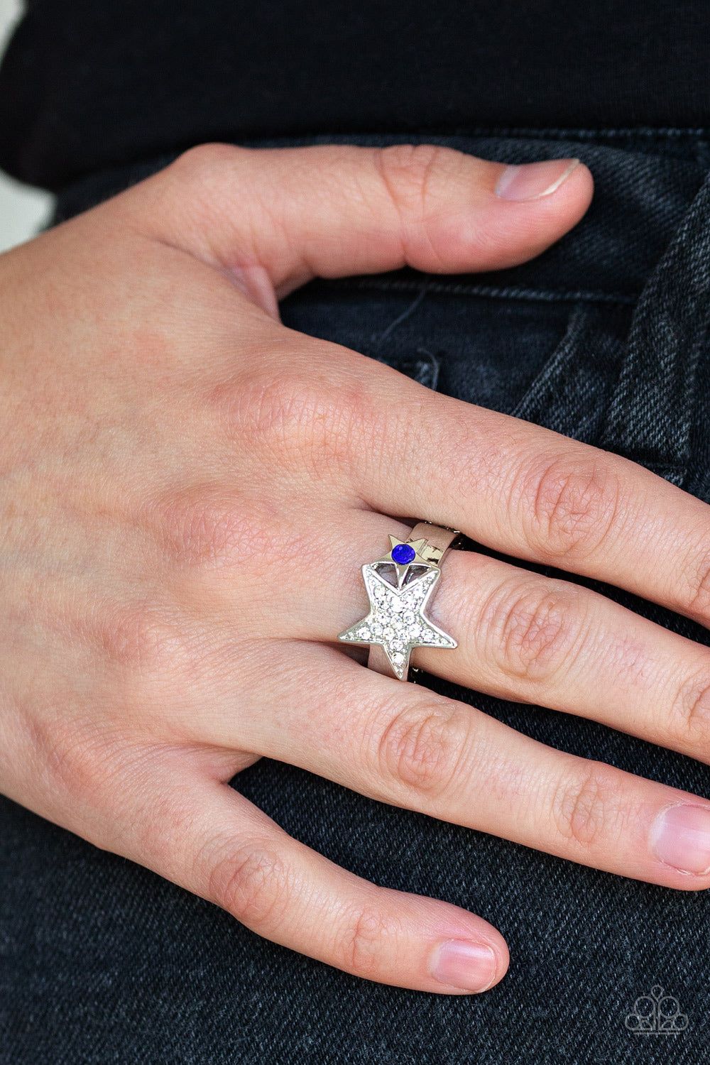 Paparazzi ♥ Star-Spangled Starlet - Blue ♥ Ring