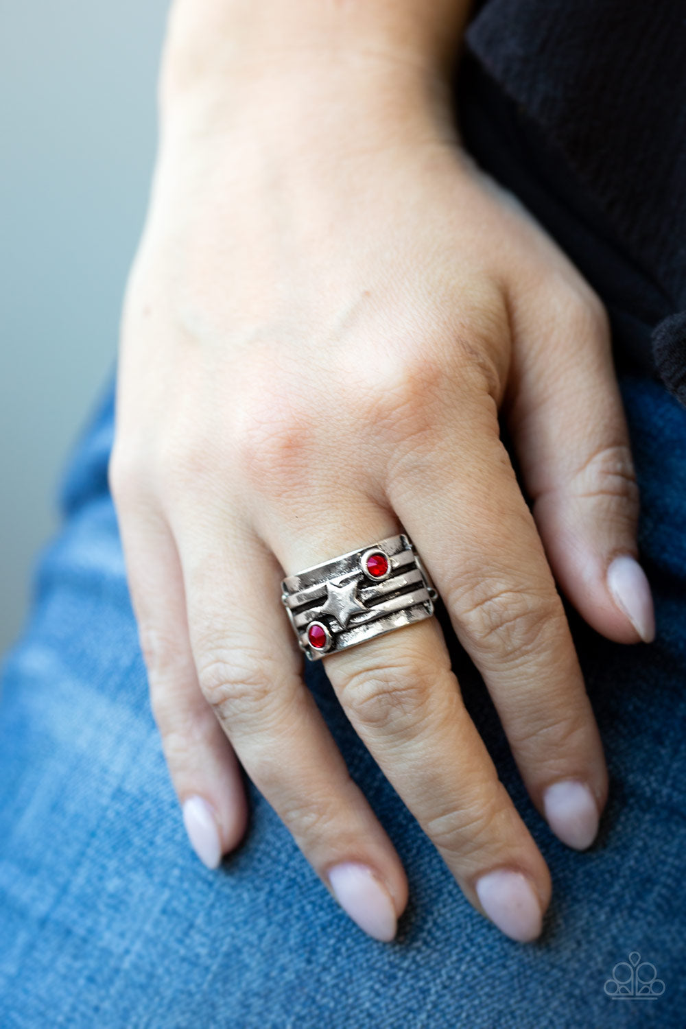 Paparazzi ♥ Stars and Stripes - Red ♥ Ring