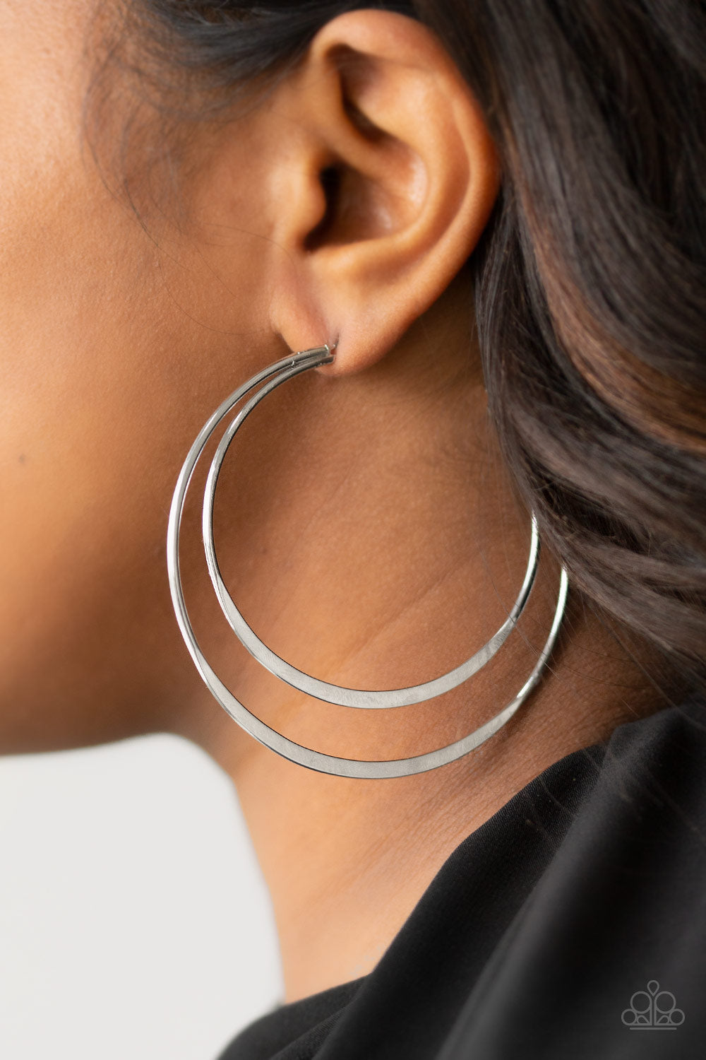 Paparazzi ♥ Last HOOP-rah - Silver ♥ Earrings
