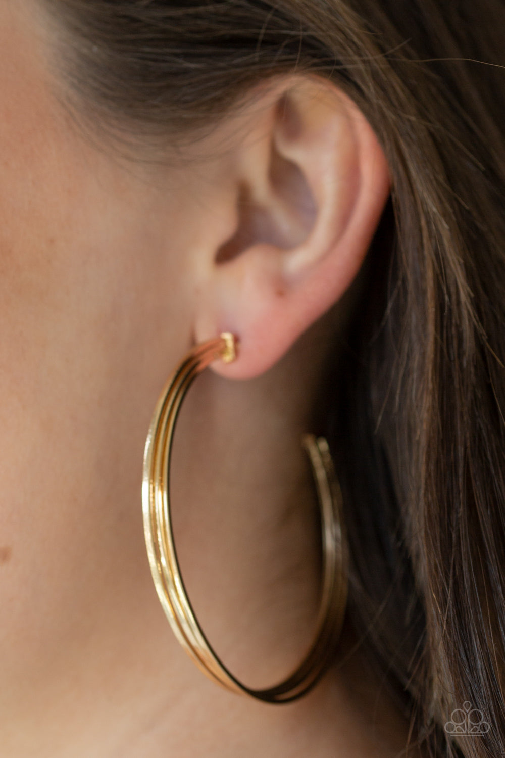 Paparazzi ♥ Wheelhouse - Gold ♥ Earrings
