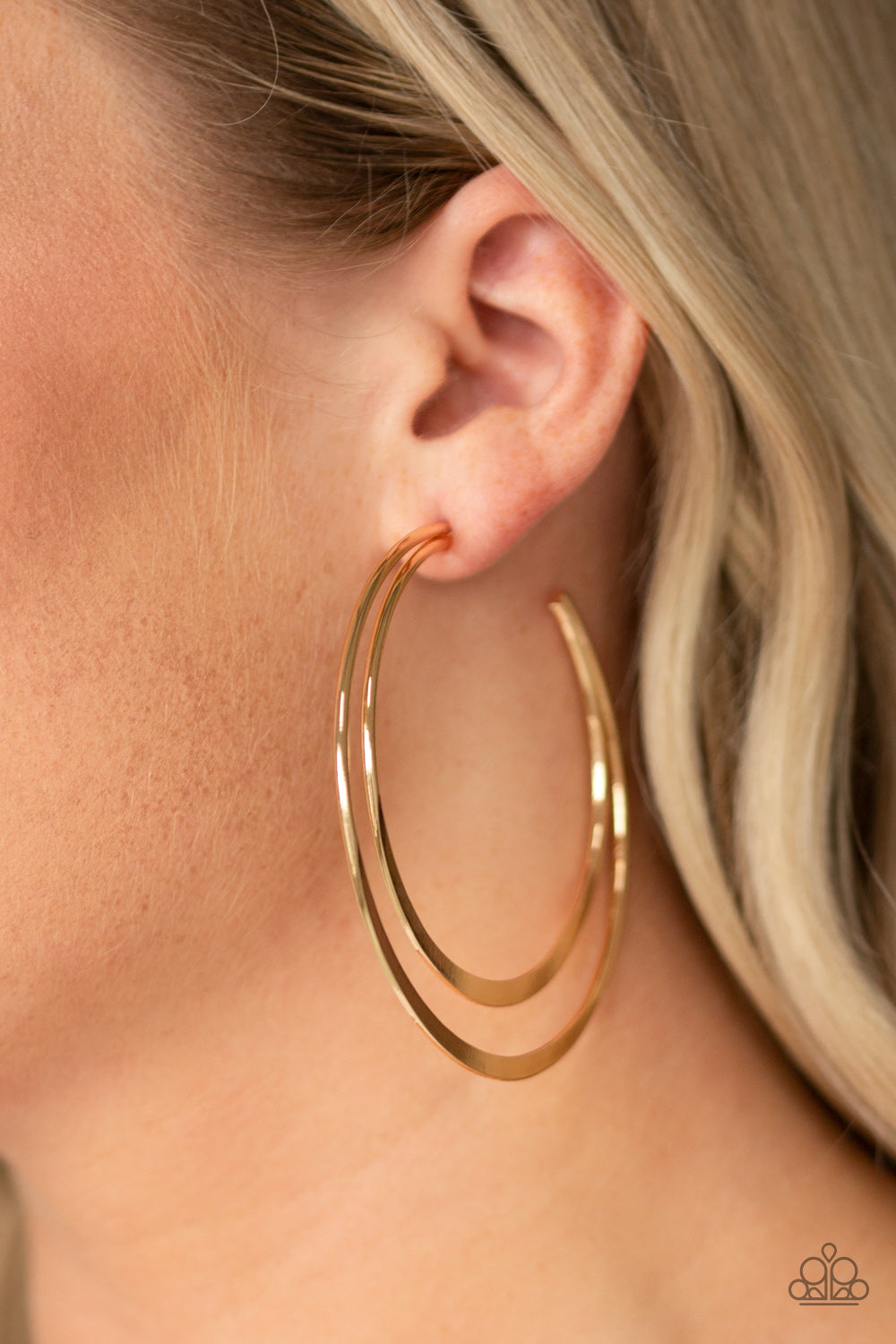 Paparazzi ♥ Last HOOP-rah - Gold ♥ Necklace