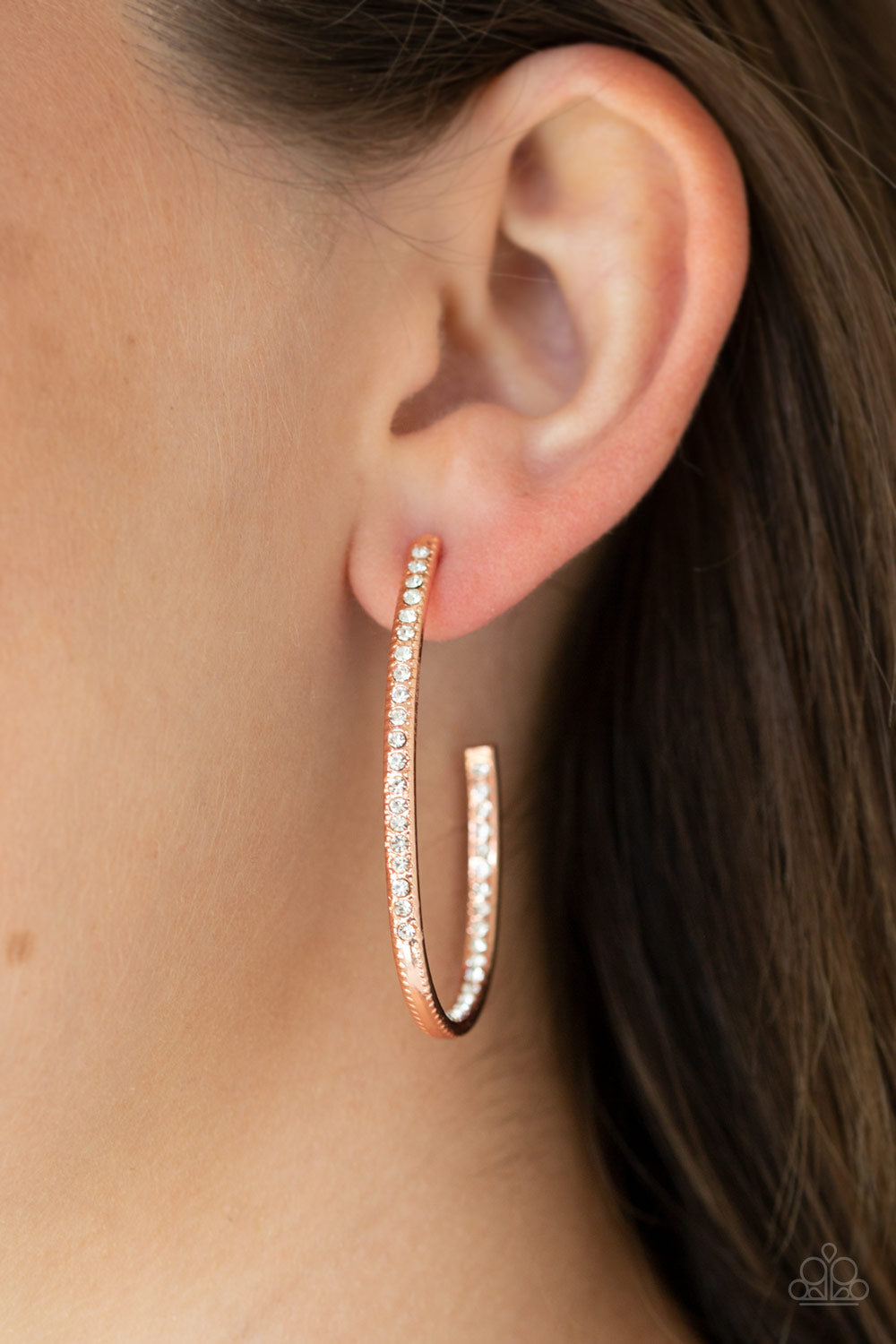Paparazzi ♥ Globetrotting Glitter - Copper ♥ Earrings