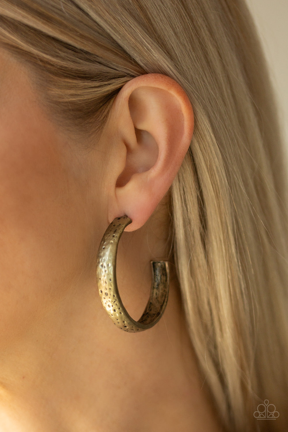 Paparazzi ♥ Rustic Revolution - Brass ♥ Earrings