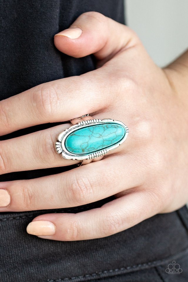 Paparazzi ♥ Desert Thirst - Blue ♥ Ring