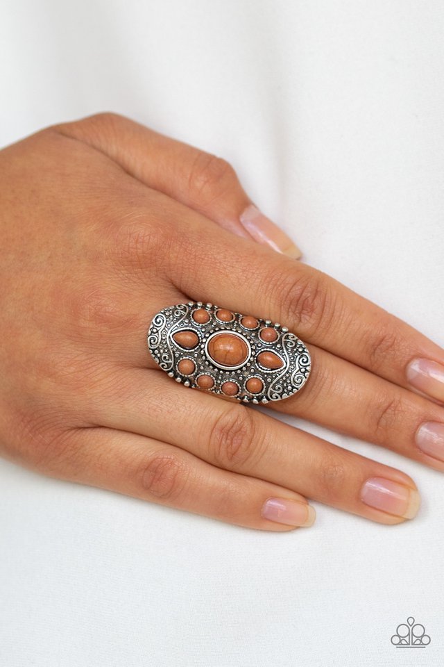 Paparazzi ♥ Stone Sunrise - Brown ♥ Ring