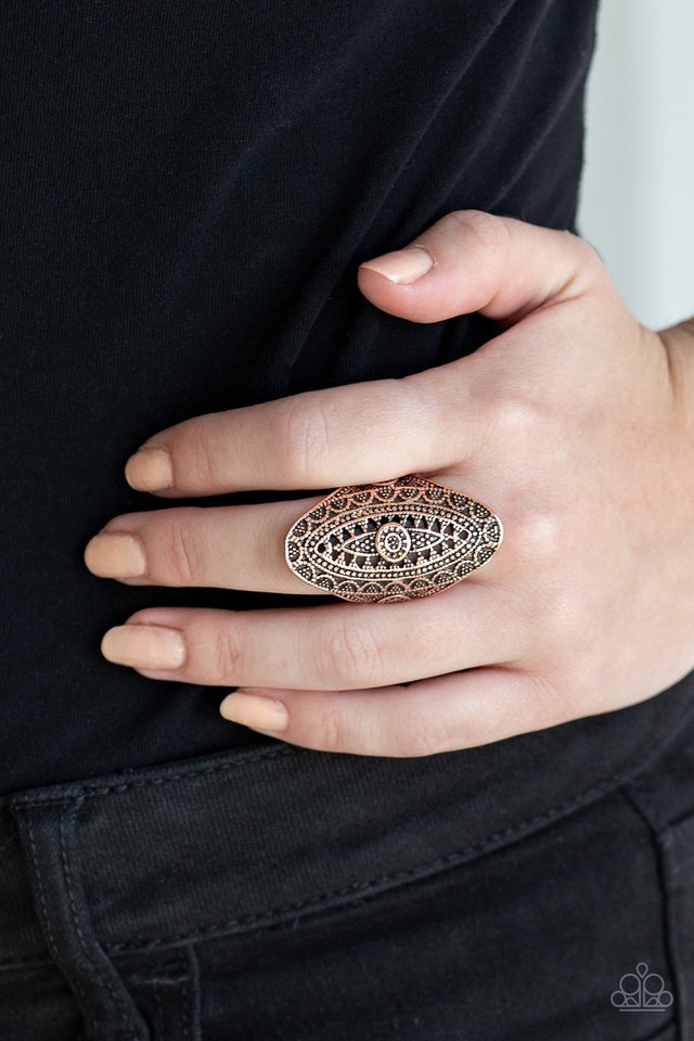 Paparazzi ♥ TRIBAL and Tribulation - Copper ♥ Ring