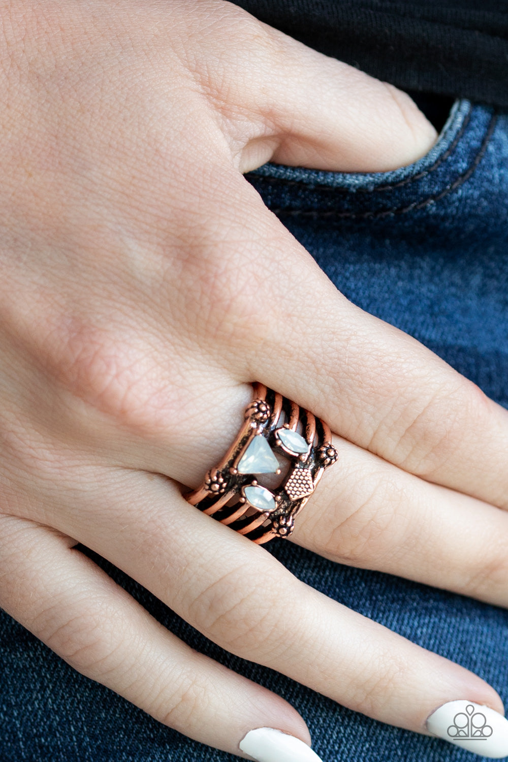 Paparazzi ♥ Shape Scene - Copper ♥ Ring