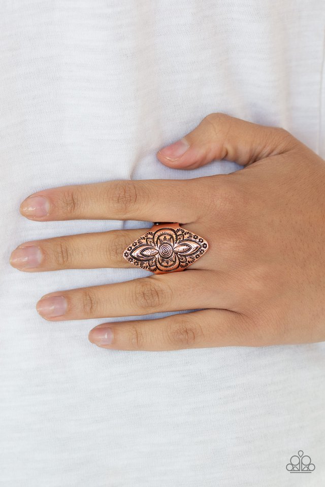 Paparazzi ♥ Tahiti Trek - Copper ♥ Ring