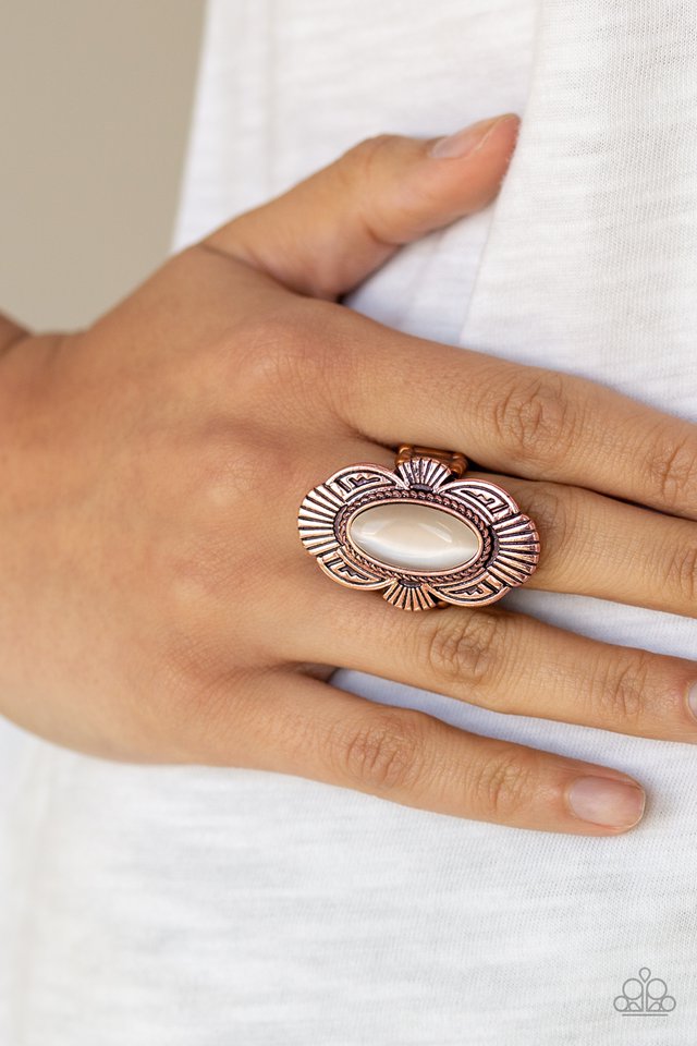 Paparazzi ♥ Oceanside Oracle - Copper ♥ Ring