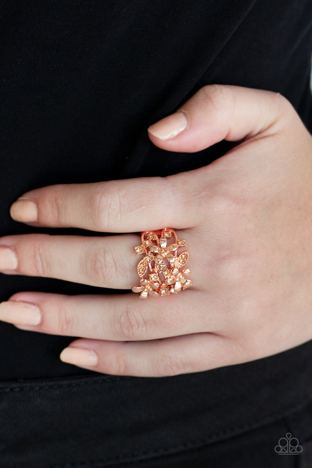 Paparazzi ♥ Gardenia Gleam - Copper ♥ Ring