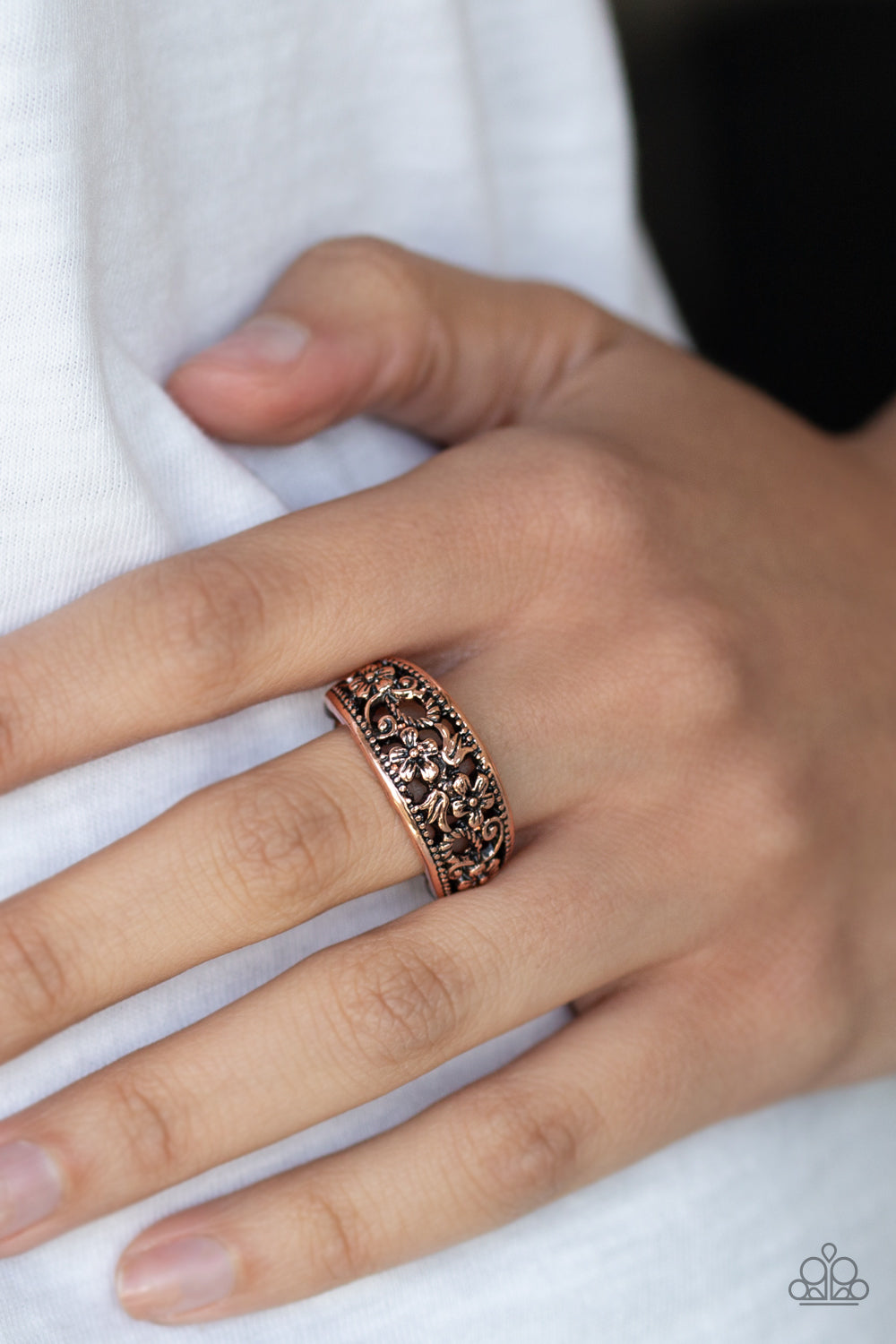 Paparazzi ♥ Breezy Blossoms - Copper ♥ Ring