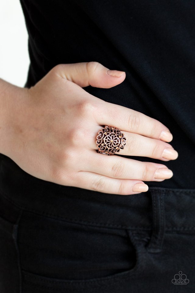 Paparazzi ♥ Grenada Gardens - Copper ♥ Ring