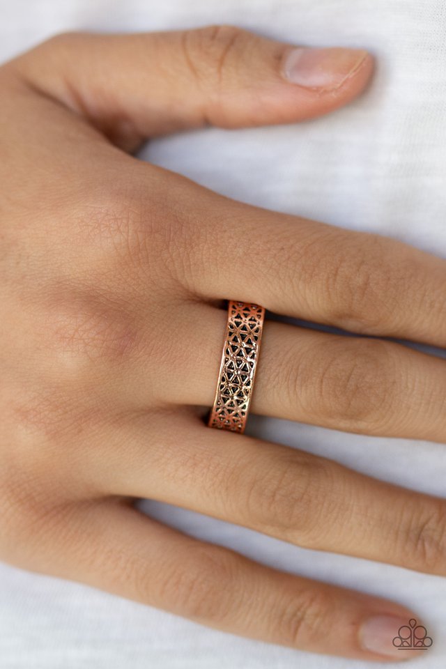 Paparazzi ♥ FLOWERBED and Board - Copper ♥ Ring