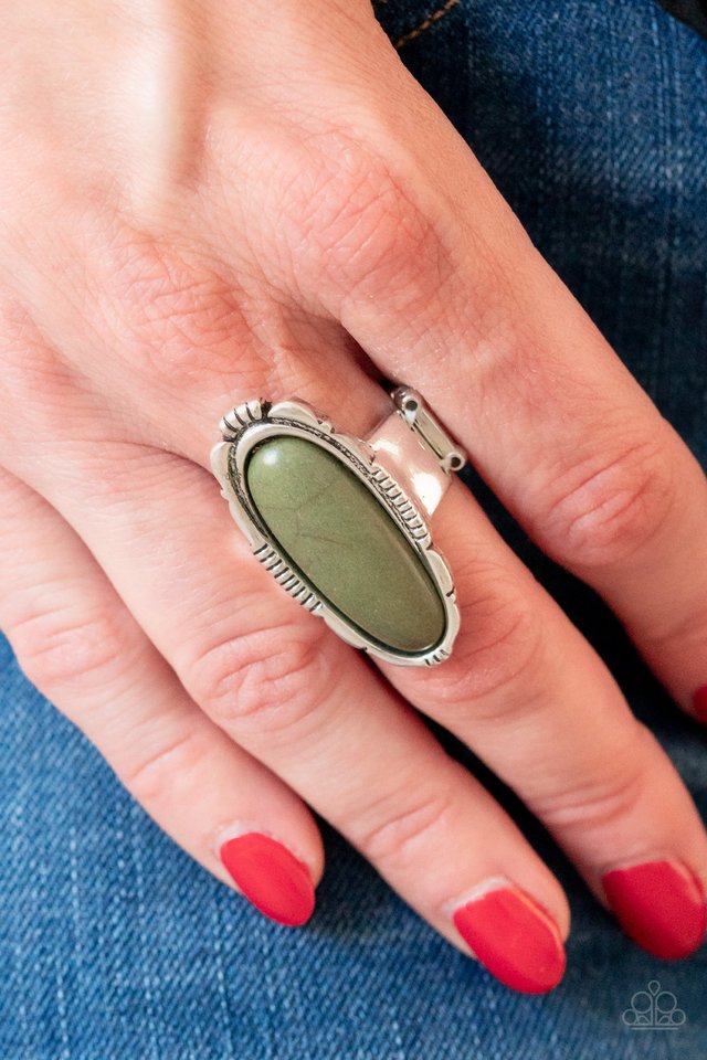 Paparazzi ♥ Desert Thirst - Green ♥ Ring