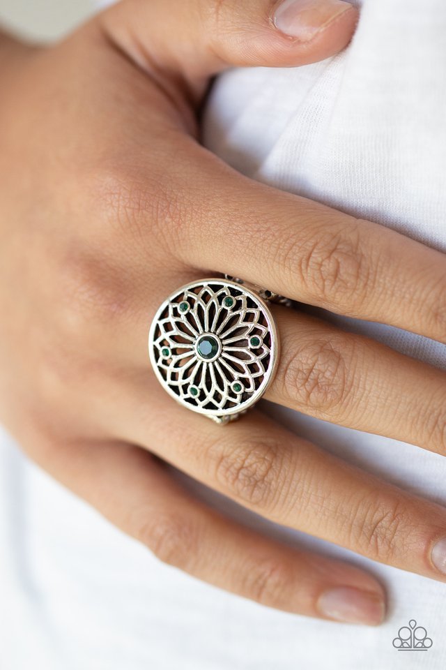 Paparazzi ♥ Mandala Magnificence - Green ♥ Ring