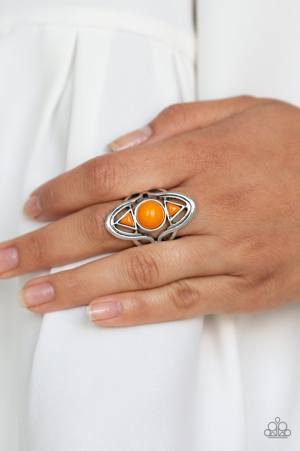 Paparazzi ♥ Aztec Adobe - Orange ♥ Ring