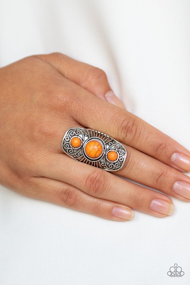 Paparazzi ♥ Stone Oracle - Orange ♥ Ring