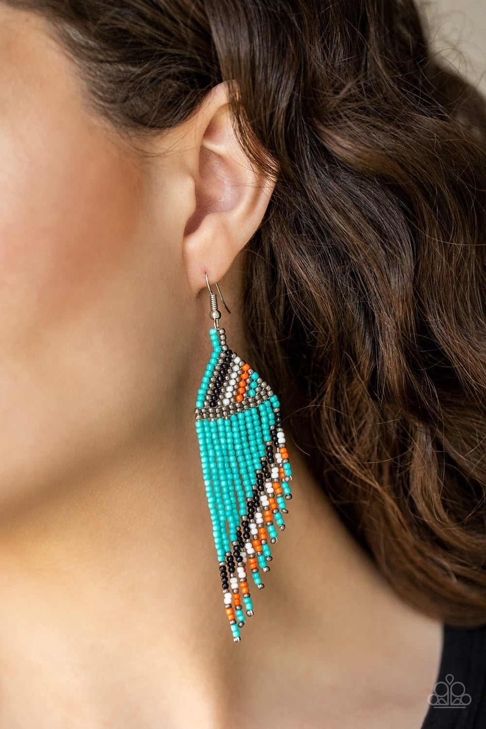 Paparazzi ♥ Bodaciously Bohemian - Blue ♥ Earrings