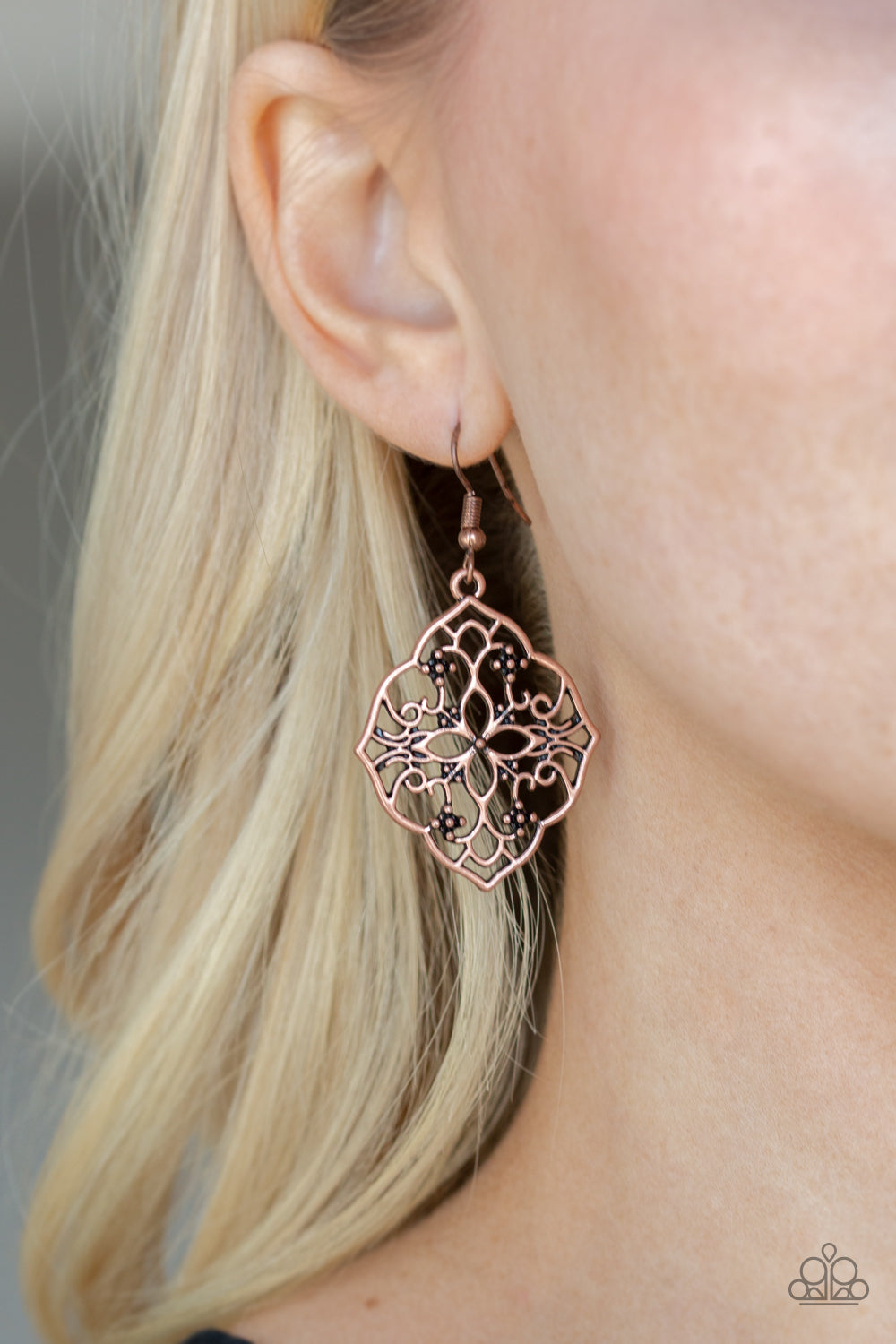Paparazzi ♥ Garden Mandala - Copper ♥ Earrings