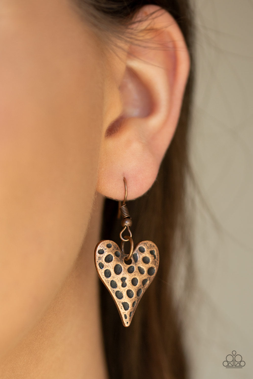 Paparazzi ♥ Hardened Hearts - Copper ♥ Necklace