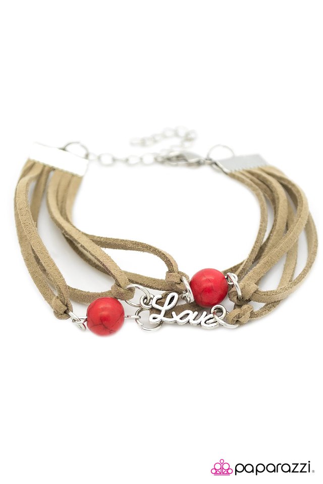 Paparazzi ♥ Write Me A Love Song - Red ♥ Bracelet