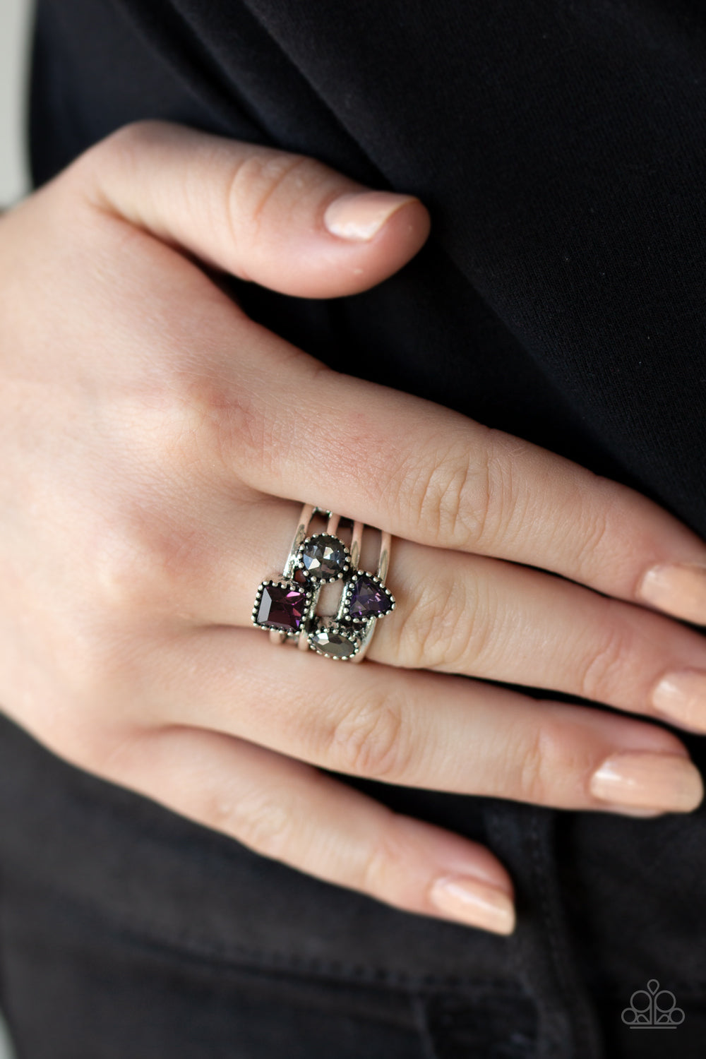 Paparazzi ♥ Geo Jazz - Purple ♥ Ring
