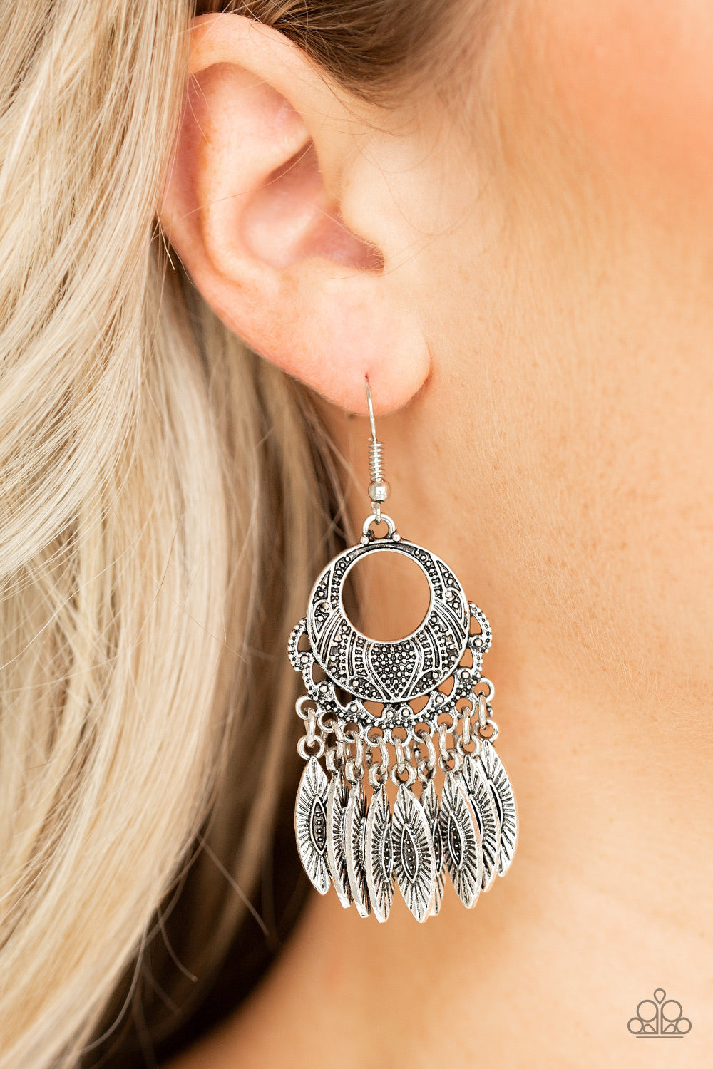 Paparazzi ♥ Country Chimes - Silver ♥ Earrings