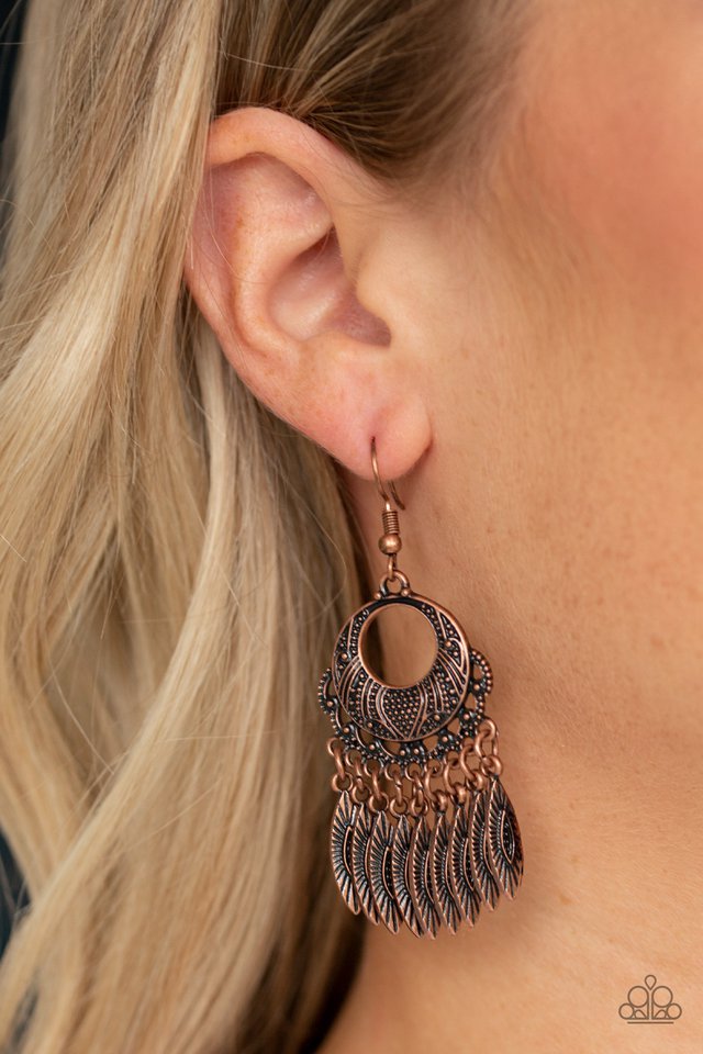 Paparazzi ♥ Country Chimes - Copper ♥ Earrings