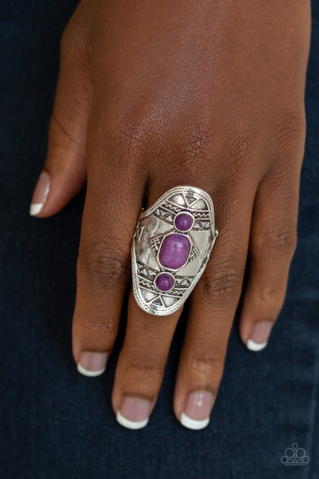 Paparazzi ♥ Desert Paint - Purple ♥ Ring