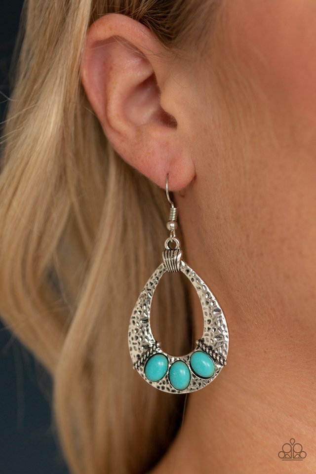 Paparazzi ♥ Terra Terrific - Blue ♥ Earrings