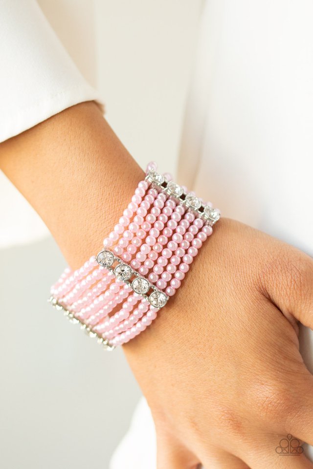 Paparazzi ♥ Get In Line - Pink ♥ Bracelet