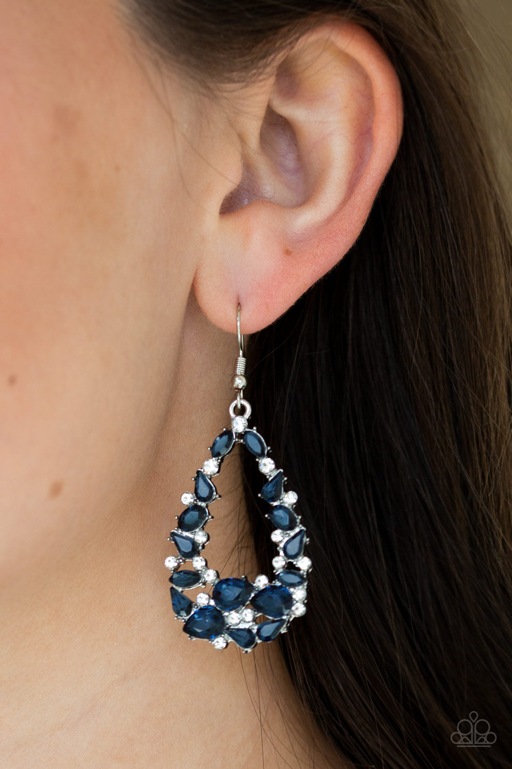 Paparazzi ♥ To BEDAZZLE, Or Not To BEDAZZLE - Blue ♥ Earrings