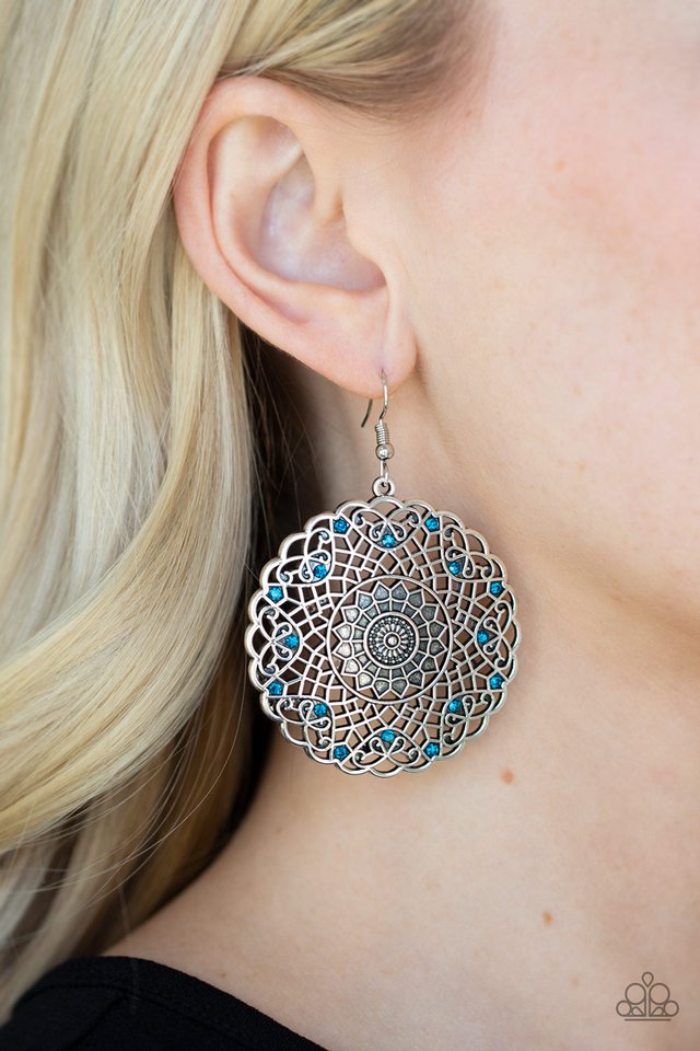 Paparazzi ♥ Mandala Mandalay - Blue ♥ Earrings