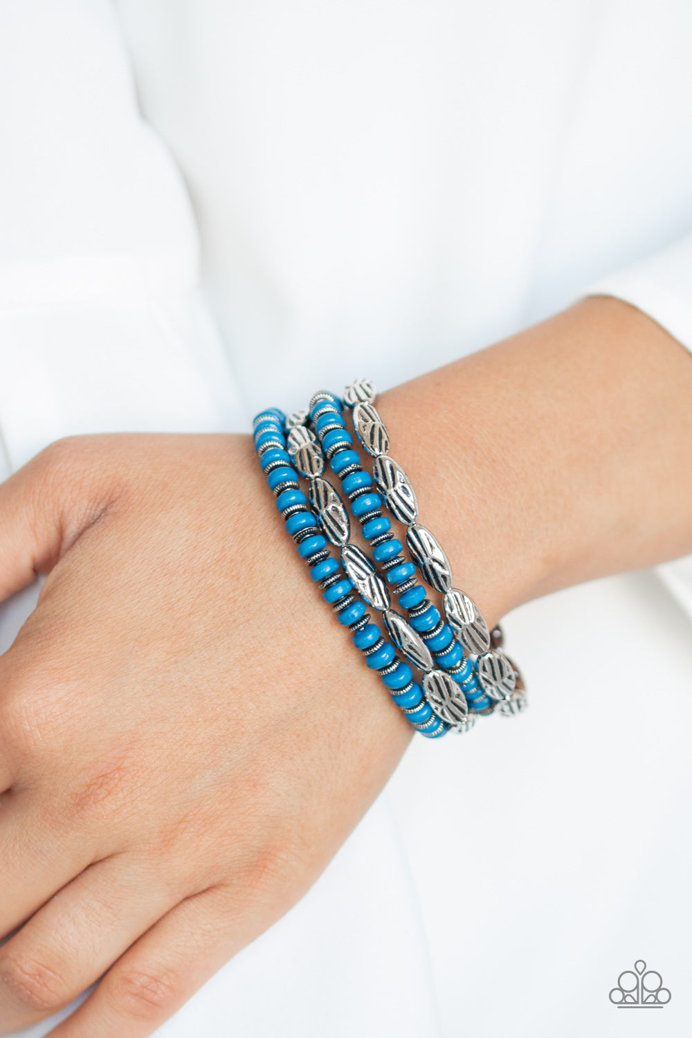 Paparazzi ♥ Wild Wonder - Blue ♥ Bracelet