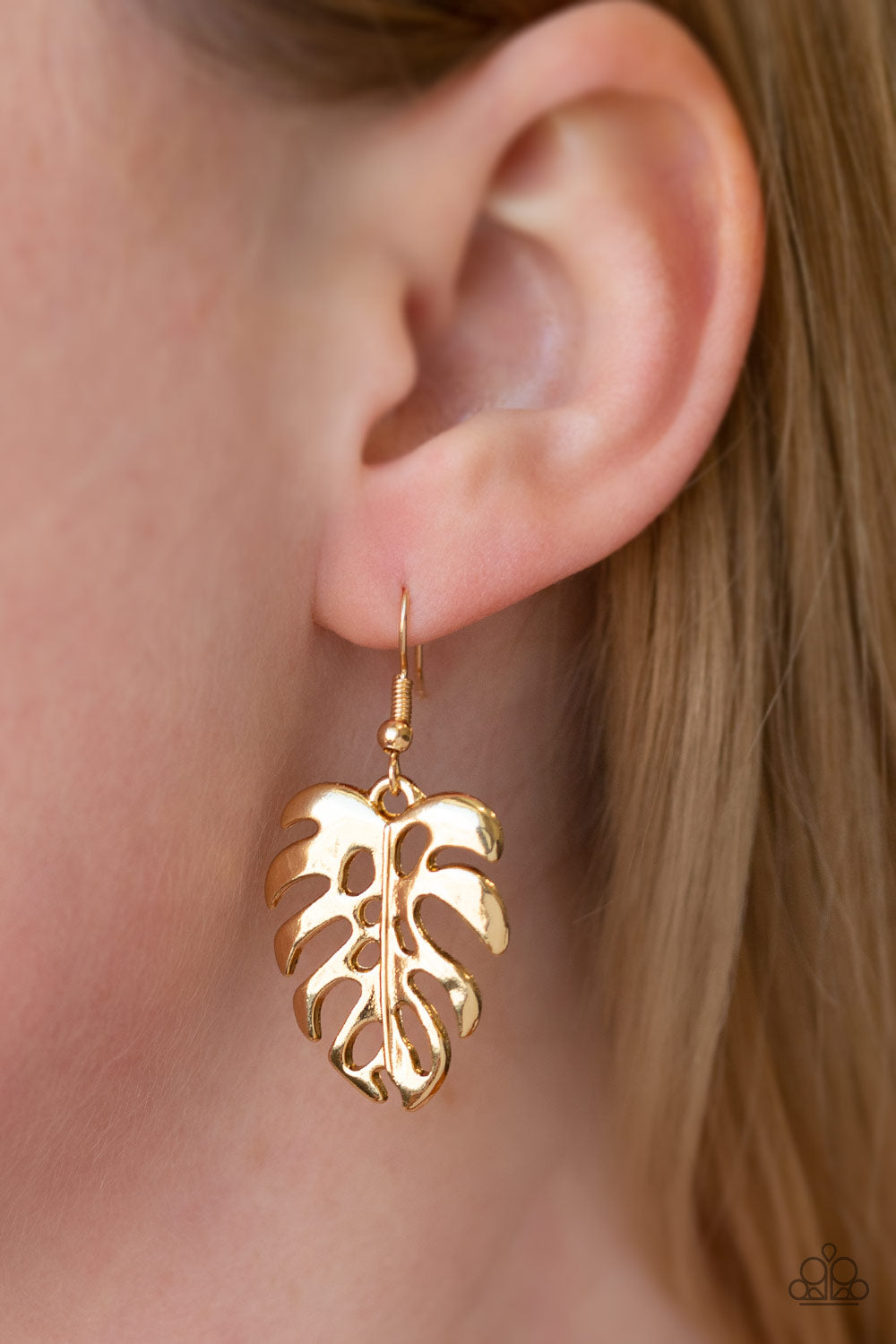 Paparazzi ♥ Desert Palms - Gold ♥ Earrings