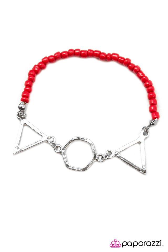 Paparazzi ♥ Status Symbol - Red ♥ Bracelet