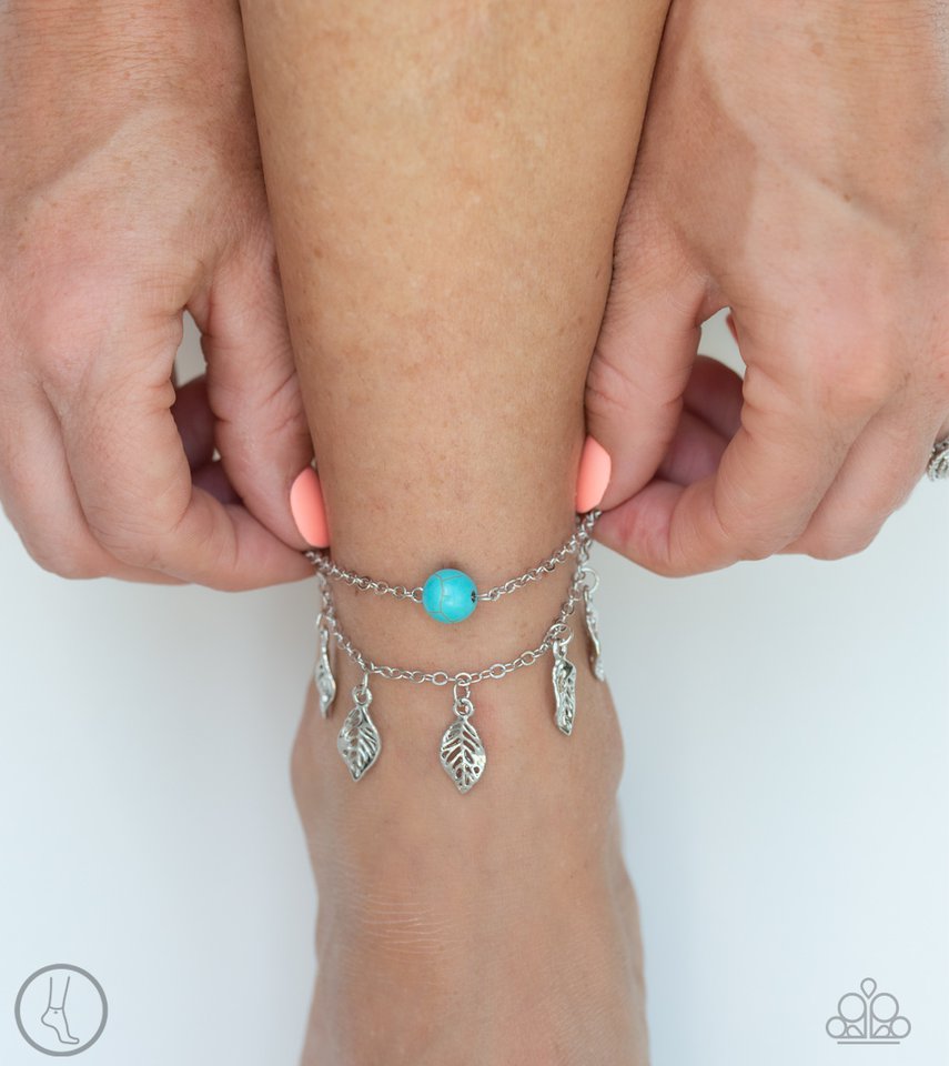 Paparazzi ♥ Earthy Explorer - Blue ♥ Anklet