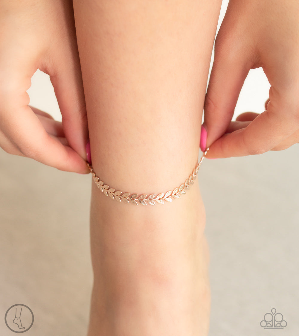 Paparazzi ♥ West Coast Goddess - Rose Gold ♥ Anklet