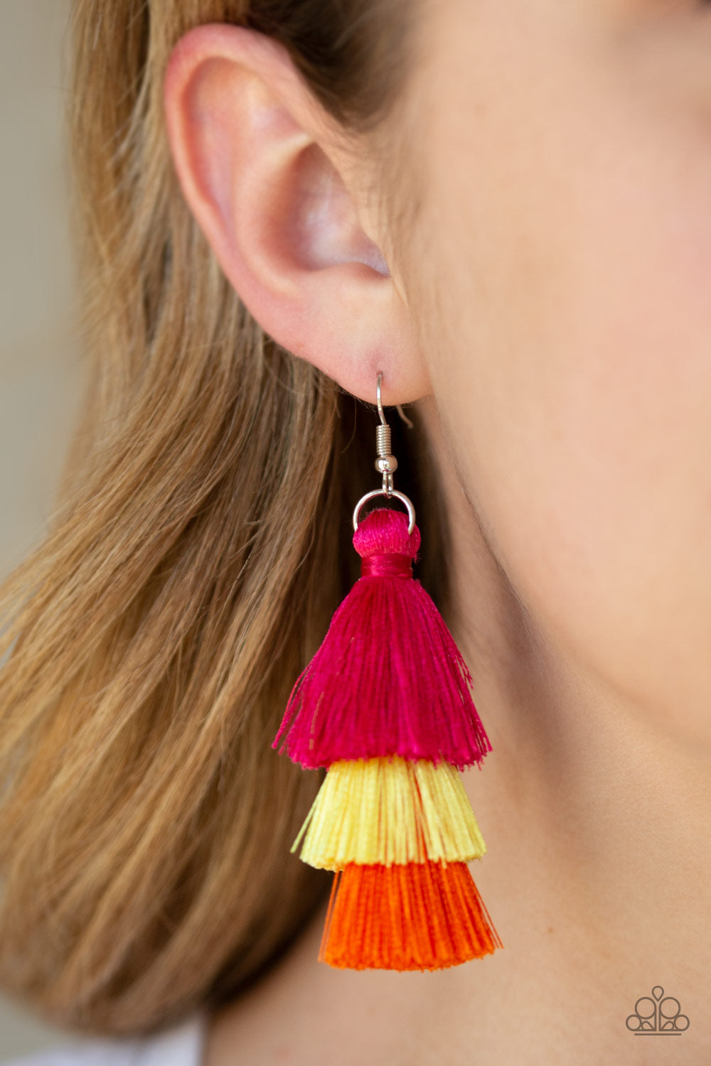 Paparazzi ♥ Hold On To Your Tassel! - Multi ♥ Earrings