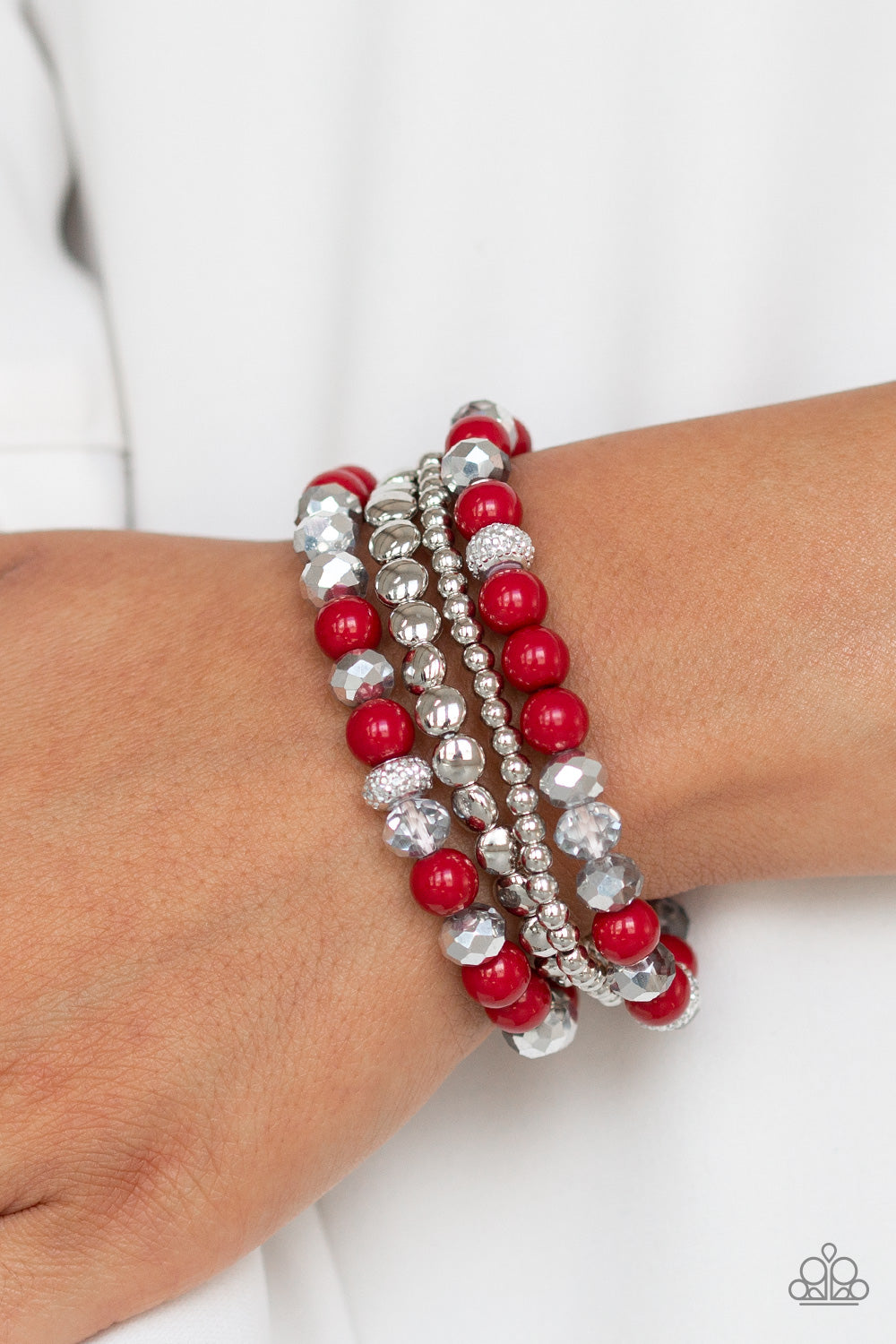 Paparazzi ♥ Socialize - Red ♥ Bracelet