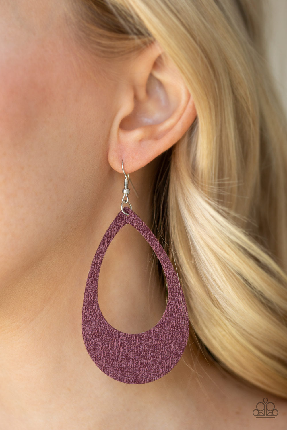 Paparazzi ♥ What a Natural - Purple ♥ Earrings