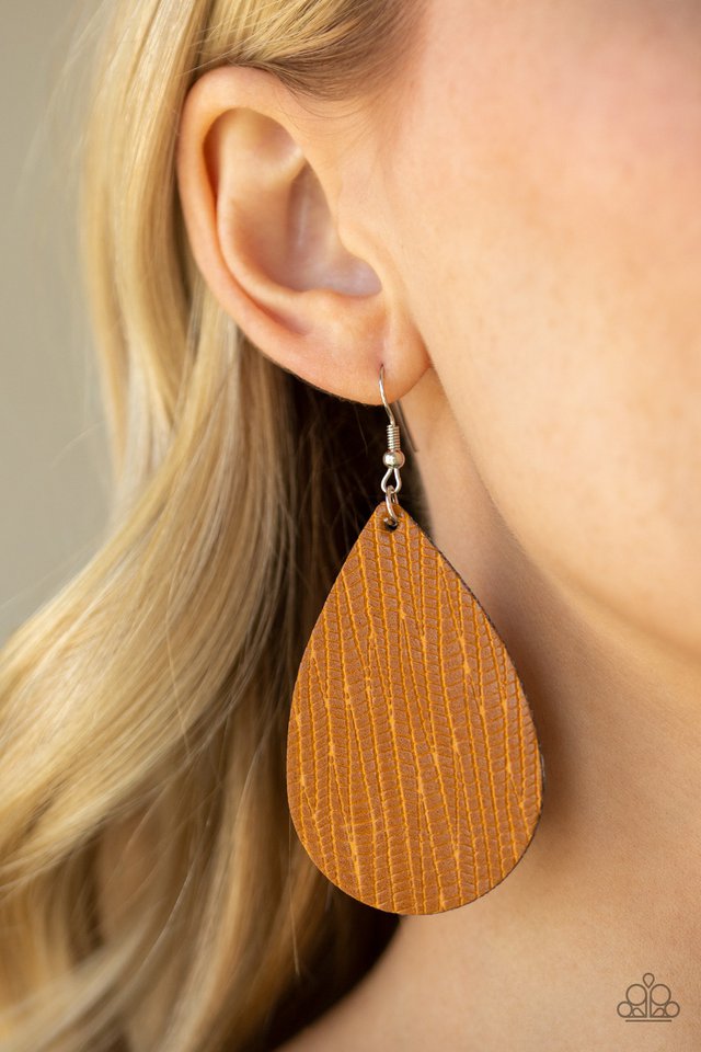 Paparazzi ♥ Natural Resource - Yellow ♥ Earrings