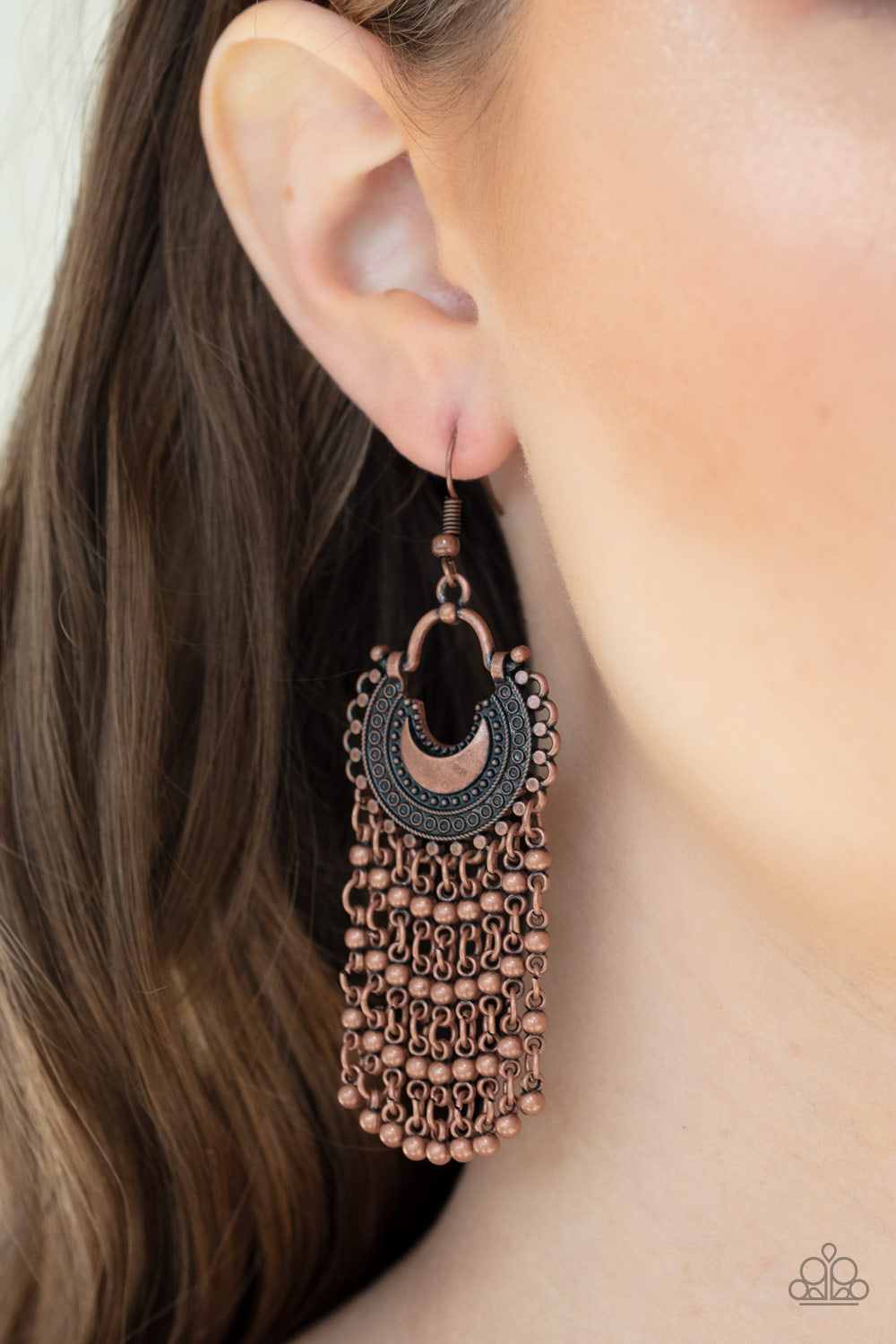 Paparazzi ♥ Catching Dreams - Copper ♥ Earrings