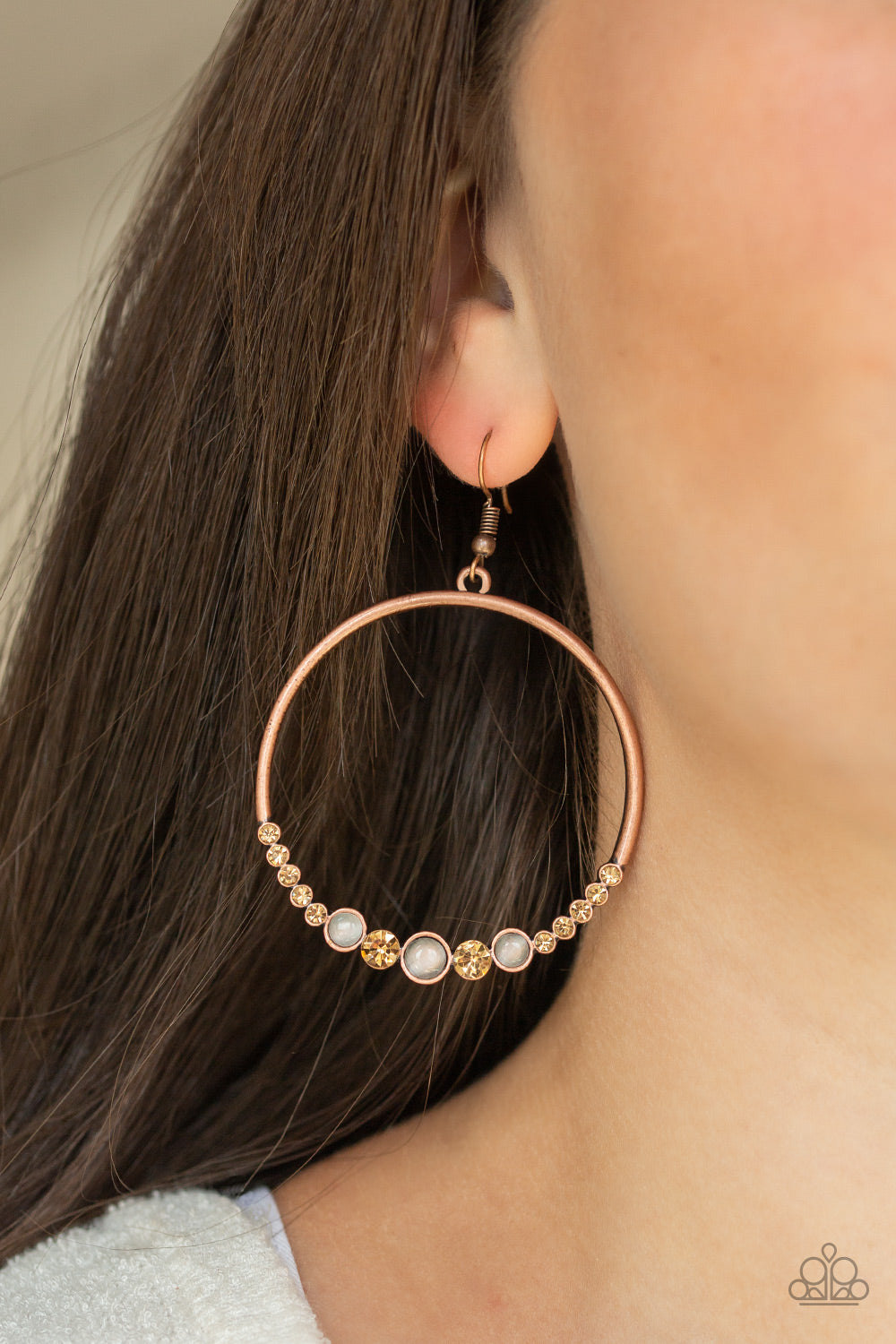 Paparazzi ♥ Dancing Radiance - Copper ♥ Earrings