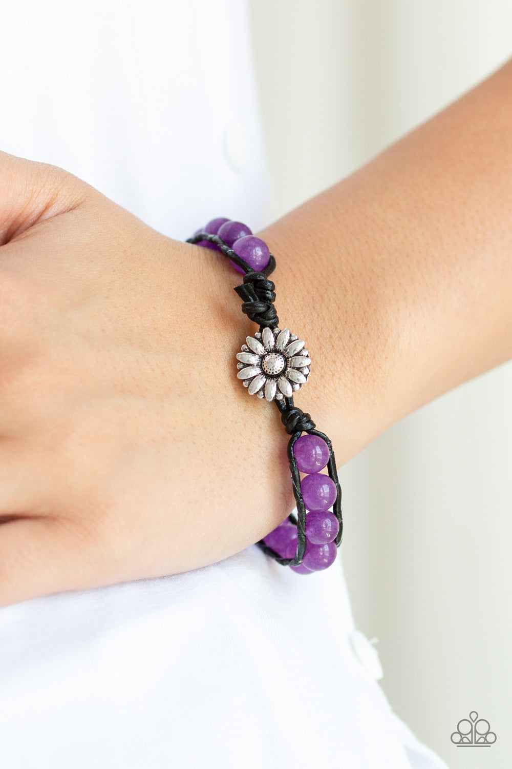 Paparazzi ♥ Daisy Guru - Purple ♥ Bracelet